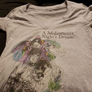 Out of Print Shakespeare V Neck T Shirt